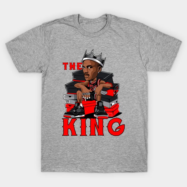 King Michael Jordan 23 Basketball T-Shirt by cInox